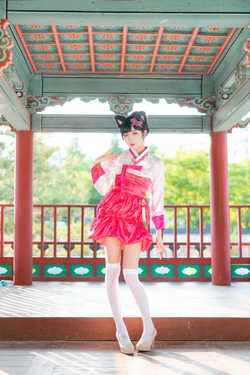 阿狸cos：这就是高丽风情九尾妖狐，你懂吗