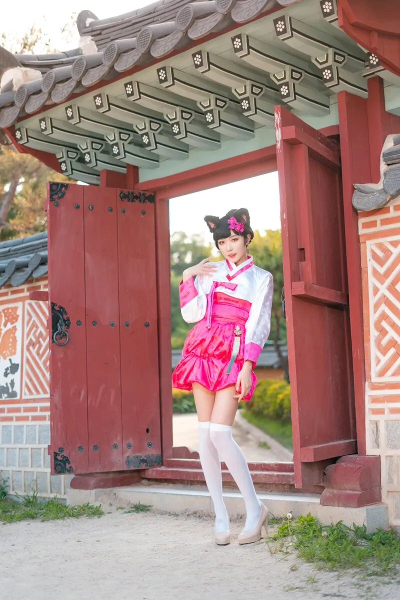 阿狸cos：这就是高丽风情九尾妖狐，你懂吗